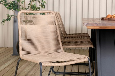 Doory, Lindos rektangulär matgrupp natur/brun Venture Home