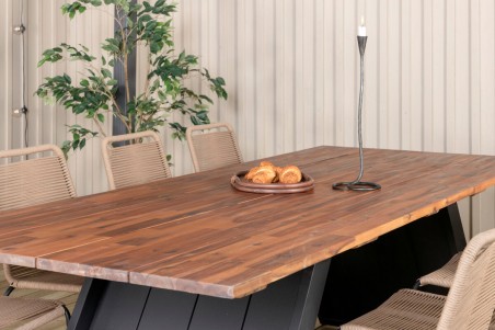 Doory, Lindos rektangulär matgrupp natur/brun Venture Home