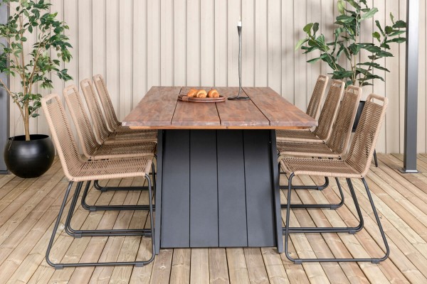 Doory, Lindos rektangulär matgrupp natur/brun Venture Home