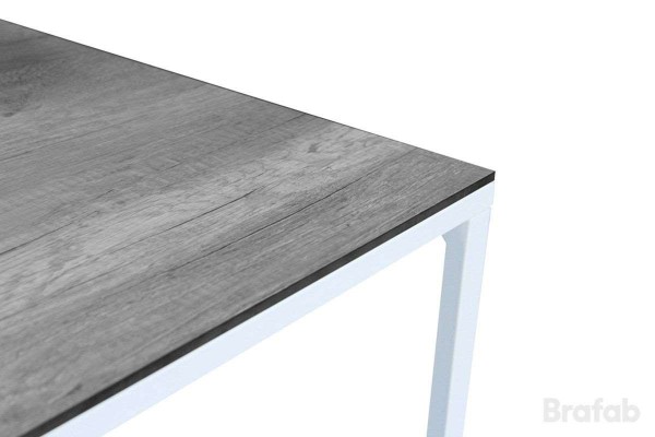 Talance bordsskiva HPL 79x79 cm grå trälook Brafab