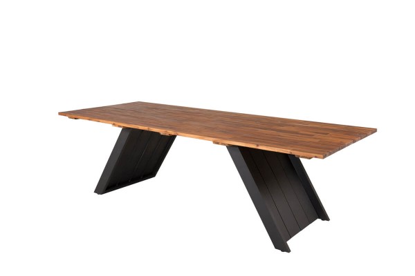 Doory matbord 250x100 cm natur/svart Venture Home