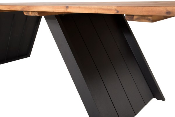 Doory matbord 250x100 cm natur/svart Venture Home