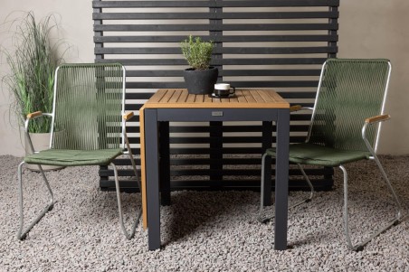 Diego, Bois cafégrupp svart/grön Venture Home
