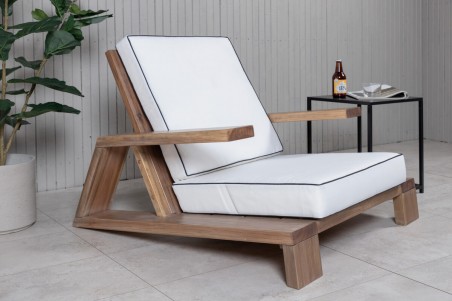 Daria loungefåtölj brun Venture Home
