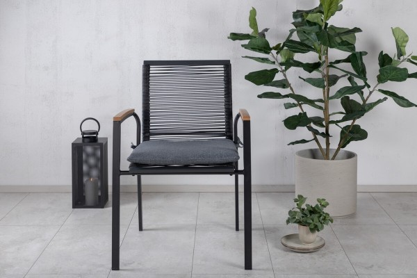 Dallas matstol 2-pack svart Venture Home