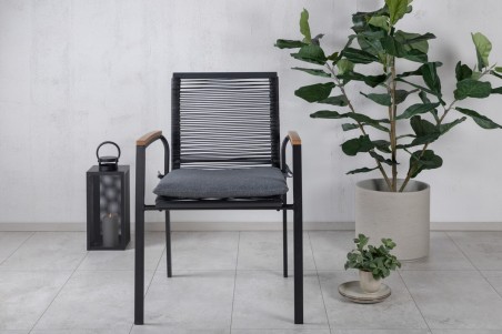 Dallas matstol 2-pack svart Venture Home