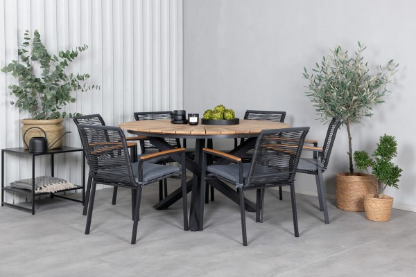 Dallas matstol 2-pack svart Venture Home