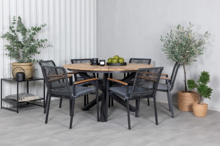 Dallas matstol 2-pack svart Venture Home