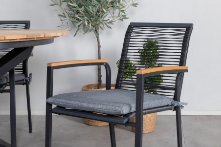 Dallas matstol 2-pack svart Venture Home
