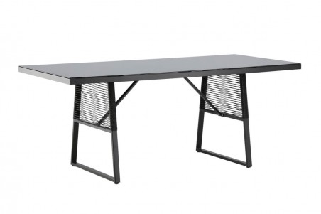 Dallas matbord 193x90 cm svart Venture Home