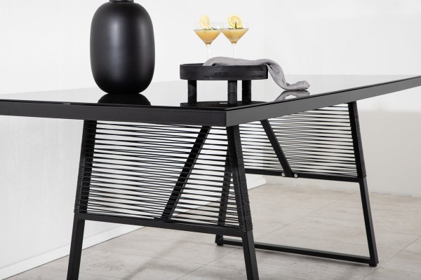 Dallas matbord 193x90 cm svart Venture Home