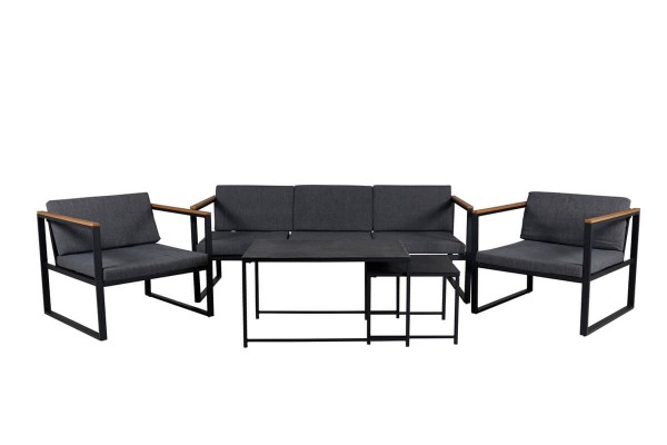 Dakar soffgrupp svart/grå Venture Home