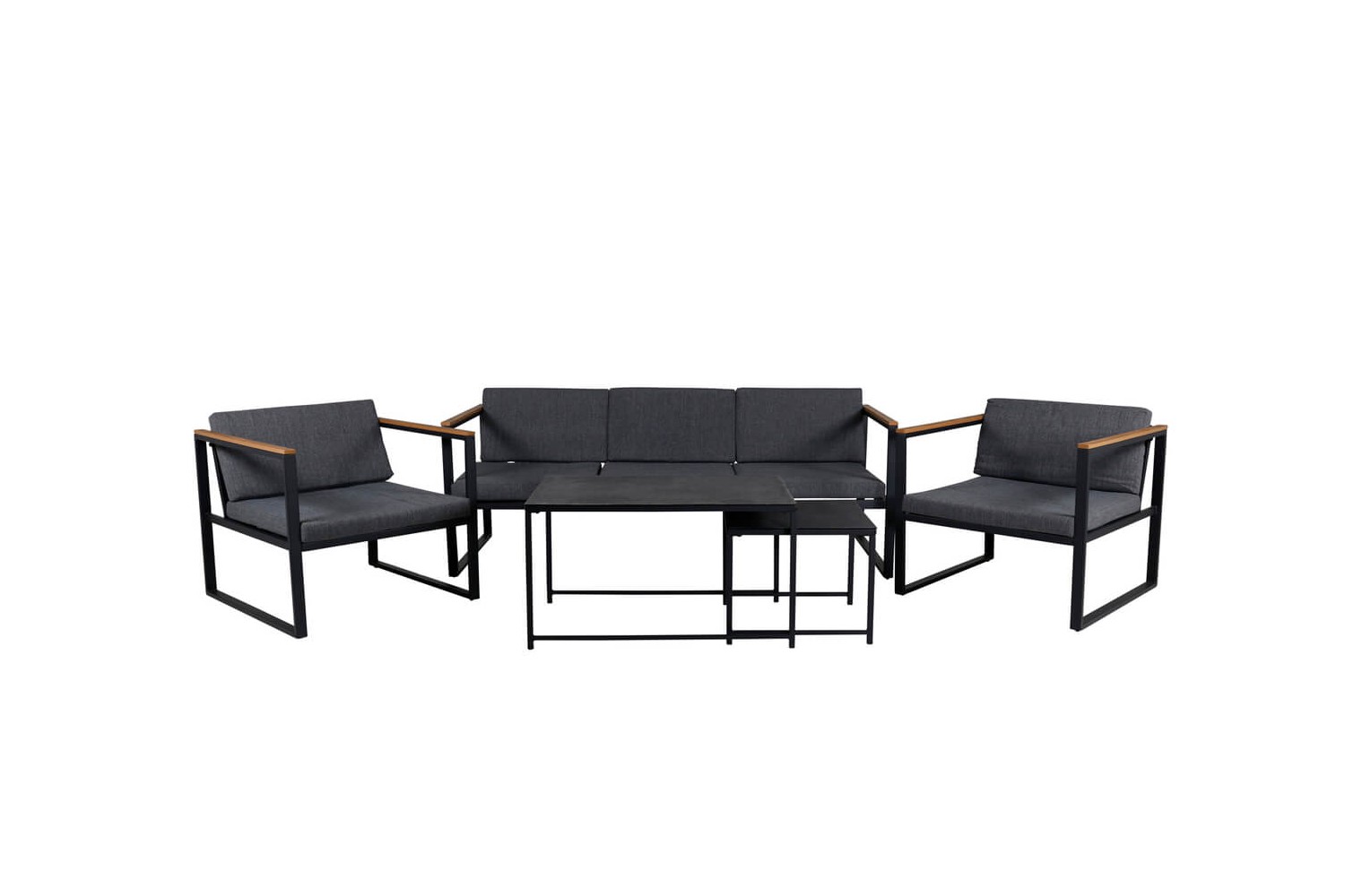 Dakar soffgrupp svart/grå Venture Home