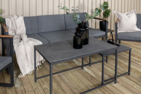 Dakar soffgrupp svart/grå Venture Home