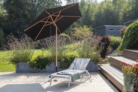 Corypho parasoll Ø250 cm svart Venture Home