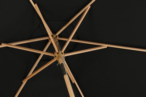 Corypho parasoll Ø250 cm svart Venture Home