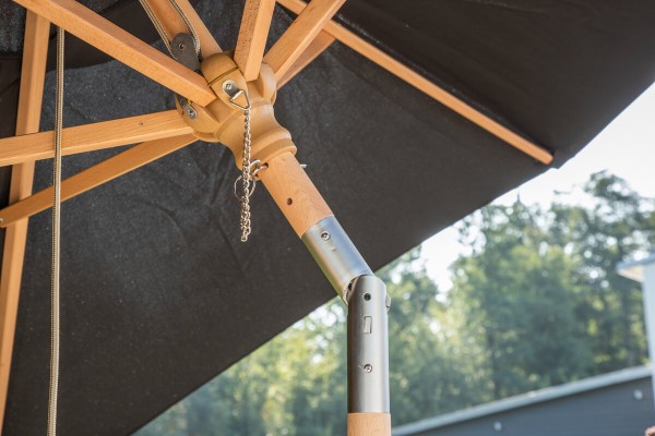 Corypho parasoll Ø250 cm svart Venture Home