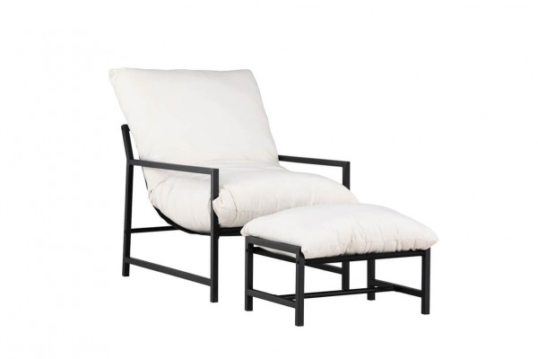 Corso loungestol svart/beige Venture Home