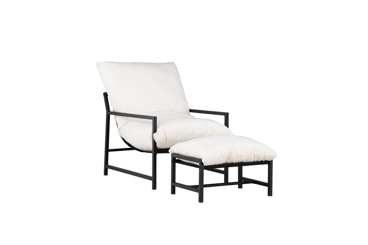 Corso loungestol svart/beige Venture Home