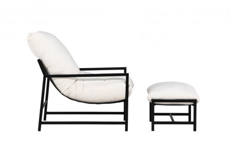 Corso loungestol svart/beige Venture Home