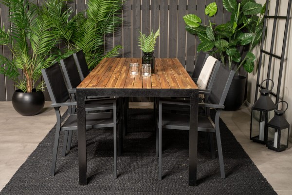 Copacabana, Bois matgrupp svart/natur Venture Home