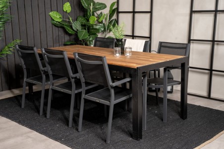 Copacabana, Bois matgrupp svart/natur Venture Home