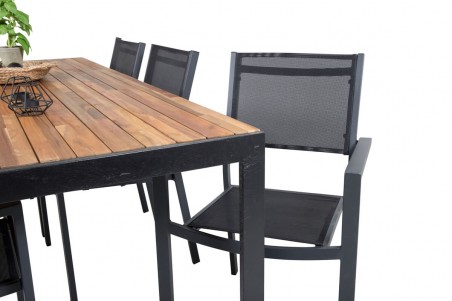 Copacabana, Bois matgrupp svart/natur Venture Home