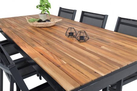 Copacabana, Bois matgrupp svart/natur Venture Home
