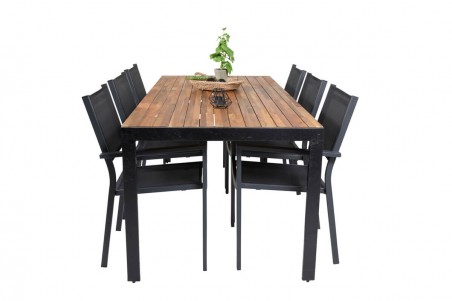 Copacabana, Bois matgrupp svart/natur Venture Home