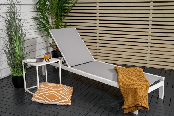 Copacabana solsäng vit/grå Venture Home