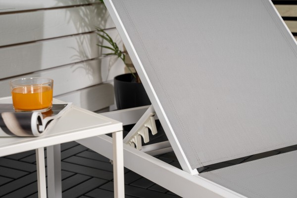 Copacabana solsäng vit/grå Venture Home
