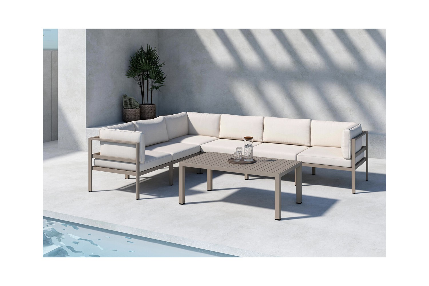 Copacabana soffgrupp 3 beige/brun Venture Home Copacabana soffgrupp 3 beige/brun Venture Home