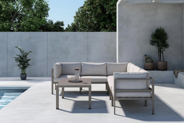 Copacabana soffgrupp 3 beige/brun Venture Home