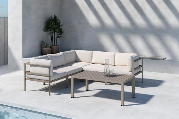 Copacabana soffgrupp 2 beige/brun Venture Home