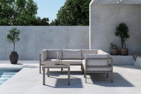 Copacabana soffgrupp 2 beige/brun Venture Home