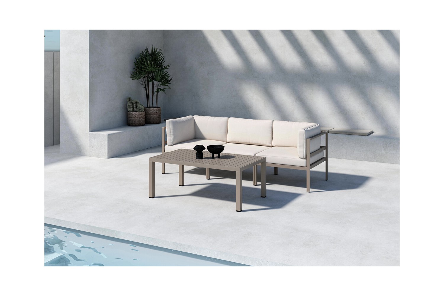 Copacabana soffgrupp 1 beige/brun Venture Home