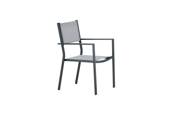 Copacabana matstol 2-pack grå/svart Venture Home