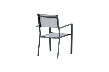Copacabana matstol 2-pack grå/svart Venture Home