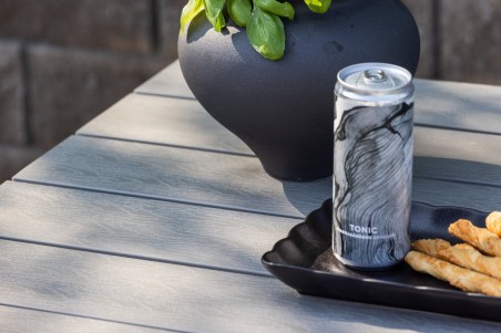 Colorado cafébord 70x70 cm grå Venture Home