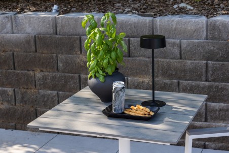 Colorado cafébord 70x70 cm grå Venture Home