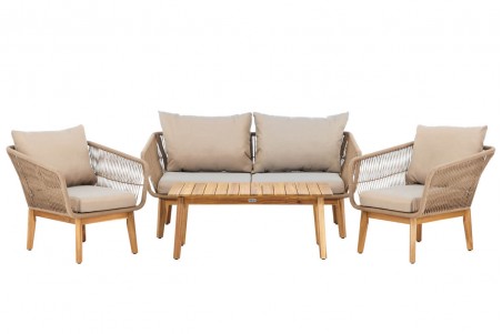 Chania soffgrupp beige/natur Venture Home
