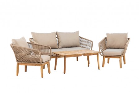 Chania soffgrupp beige/natur Venture Home