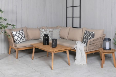 Chania hörngrupp beige/natur Venture Home