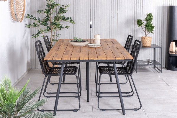 Chan, Lindos matgrupp natur/svart Venture Home