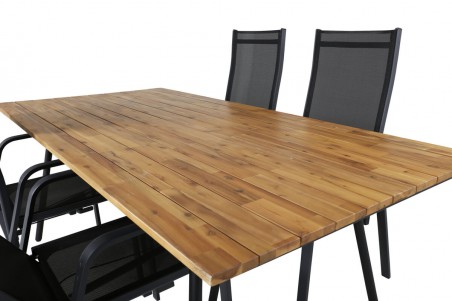 Chan, Copacabana matgrupp natur/svart Venture Home