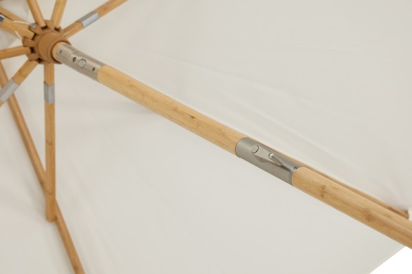Cerox parasoll Ø270 cm vit Venture Home
