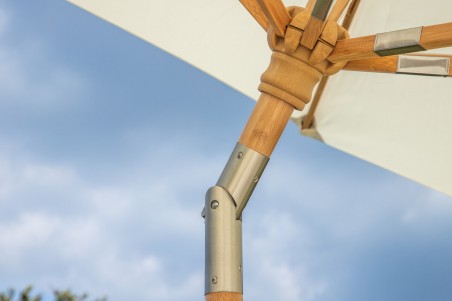 Cerox parasoll Ø270 cm vit Venture Home