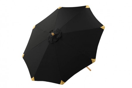 Cerox parasoll Ø270 cm svart Venture Home