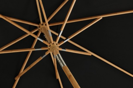 Cerox parasoll Ø270 cm svart Venture Home