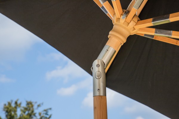 Cerox parasoll Ø270 cm svart Venture Home